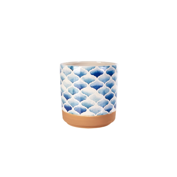 Blue Cup Vase 17 x 17 Cm