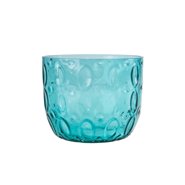 Vase 19.5 x 19.5 x 13.5 cm - Green / Blue