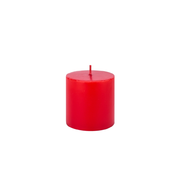 Sandy Candle 7 x 7 cm - Red
