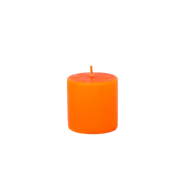 Sandy Candle 7 x 7 cm - Orange