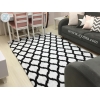 Elastic Carpet Cover Welsoft 120 x 180 cm - Black / White