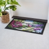 Peace At Home Zymta Printed Doormat 45 x 75 cm - Green / Dark Pink / Purple / White