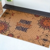 Home Sweet Home Zymta Doormat 45 x 75 cm - Brown / Burnt Orange / Terracotta / Black