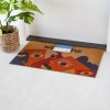 Welcome Faces Zymta Doormat 45 x 75 cm - Brown / Burnt Orange / Navy Blue