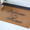 Welcome To Our Home Zymta Doormat 45 x 75 cm - Brown / Black