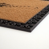 Welcome To Our Home Zymta Border Doormat 45 x 75 cm - Brown / Black
