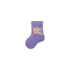 3 Pairs Peg Patterned Baby Girl Ankle Socks Asorty ( 16 - 18 ) Age: 6-12 Months - Ecru / Lilac / Green