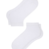 1 Pair Simple Bamboo Kids Booties Socks Size: (34 - 36) Age: 9-11 - White