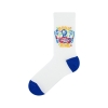 3 Pairs Tetris Themed Patterned Men and Teenage Socks Asorty ( 40 - 42 ) - Grey / Blue / White