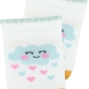 3 Pairs Simple Patterned Baby Girls Socks Asorty ( 13 - 15 ) Age: 0 - 6 Months - Mint / Mustard / Pink