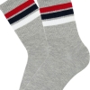 3 Pairs Colorful Patterned Men Ankle Socks Asorty ( 37 - 39 ) - White / Grey / Black