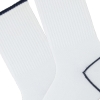 3 Pairs Line Patterned Men Mid Calf Socks Asorty ( 40 - 42 ) - White / Navy Blue