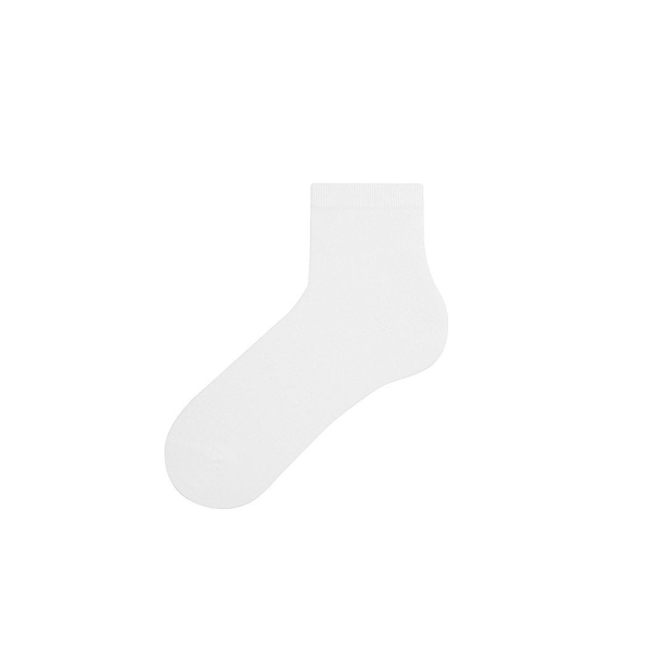 1 Pair Simple Patterned Men Stocking Socks Asorty ( 43 - 45 ) - White