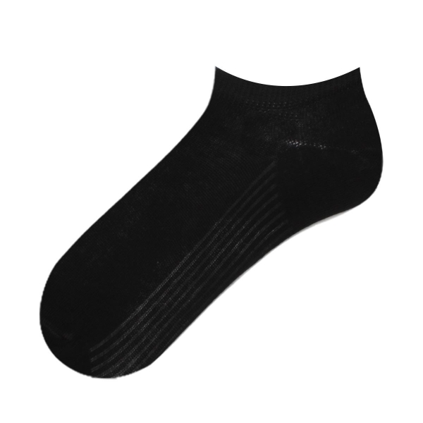 1 Pair Simple Patterned Women Sneaker Socks Asorty ( 36 - 40 ) - Black