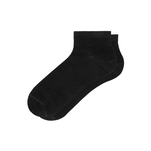 1 Pair Simple Kids Booties Socks Size: ( 34 - 36 ) Age: 8-10 Years - Black