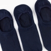 1 Pair Simple Non Slip Patterned Men Invisible Socks Asorty ( 39 - 42 ) - Navy Blue
