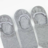 1 Pair Simple Non Slip Patterned Men Invisible Socks Asorty ( 39 - 42 ) - Grey