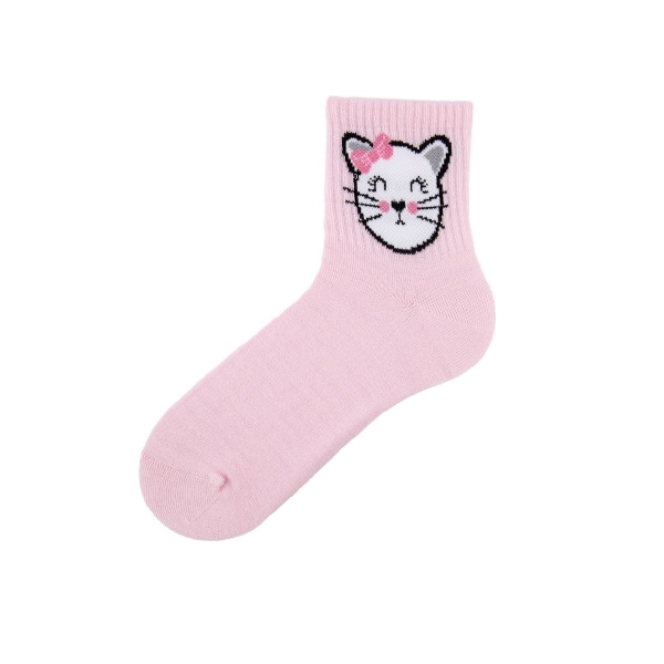 1 Pair Women Design Animals Socks Patterned  ( 36 - 40 ) - Pink