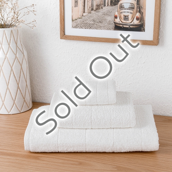 3 Pieces Cool Premium Cotton Towel Set - White