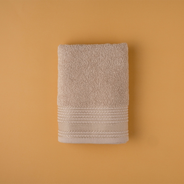 Pale 50 x 90 cm Face Towel Premium Cotton - Beige