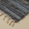 Denim Stripe Rug 60 x 90 cm - Anthracite / Blue