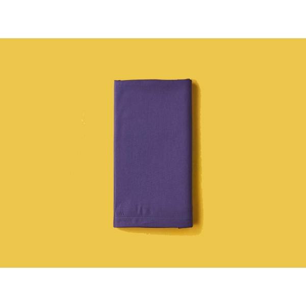 Basic Cotton Ranforce King Fitted Sheet  180 x 200 + 35 cm - Purple