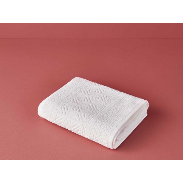 Helena Cotton Bath Towel 70 x 120 cm - Cream