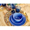 6 Pieces Allure Dinner Plate Set  21 cm - Blue