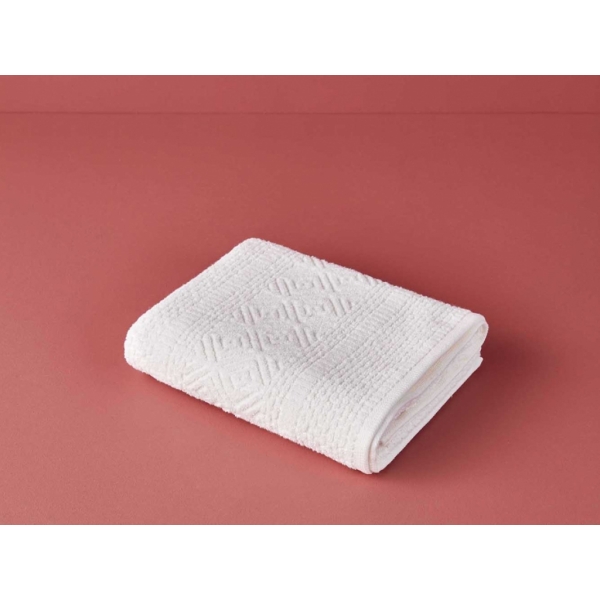 Helena Cotton Face Towel 50 x 75 cm - Cream