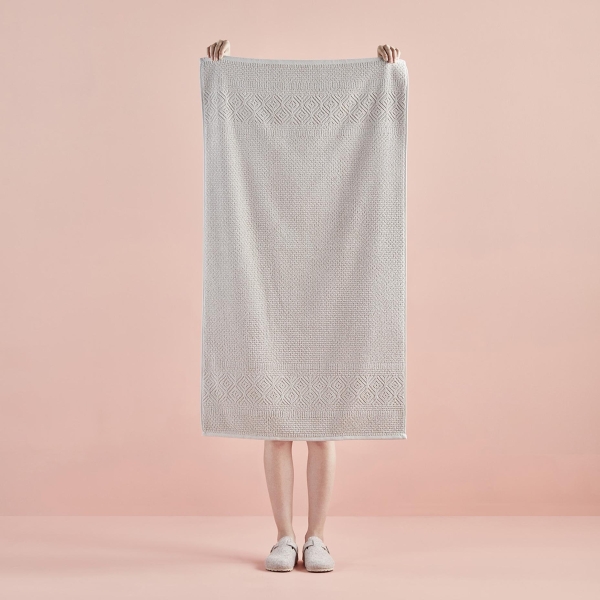 Helena Cotton Bath Towel 70 x 120 cm - Beige