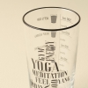 Yoga Meditation Soft Drink Glass Cup 570 ml - Black