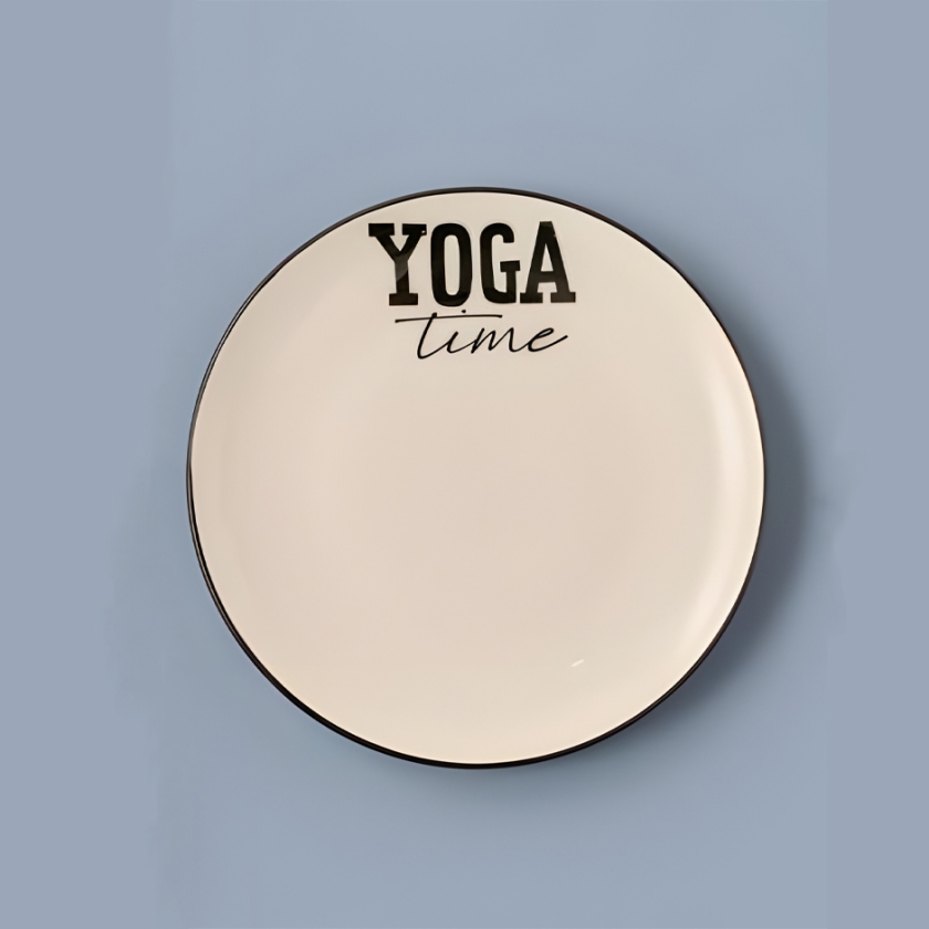 Yoga Time Dessert Plate 20 cm - Bla..