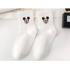 7 Pairs Colorful College Women Socks ( 36 - 41 ) - White / Black / Pink / Cream / Light Brown