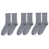 3 Pairs Plain Women Socks ( 36 - 41 ) - Grey