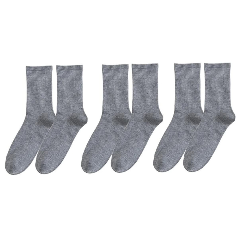 3 Pairs Plain Women Socks ( 36 - 41..