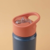 Thermal Stainless Steel Flask Water Bottle With Animals Stickers For kids 400 ml - Indigo / Orange / Green / Yellow