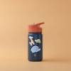 Thermal Stainless Steel Flask Water Bottle With Animals Stickers For kids 400 ml - Indigo / Orange / Green / Yellow