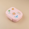 Zymta Plastic Lunch Box 17 x 21 cm (900 ml) - Pink 
