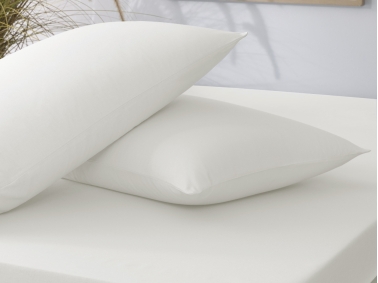 2 Pieces Flat Single Ranforce Fitted Sheet Set 120 x 200 cm - Ecru