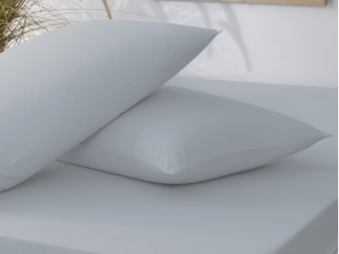 2 Pieces Flat Single Ranforce Fitted Sheet Set 120 x 200 cm - Light Grey