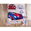 3 Pieces Garage V1 Single Pique Set 160 x 240 cm - Blue