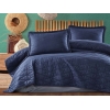 2 Pieces Lorna V2 Single Bedspread Set 180 x 240 cm - Navy Blue