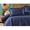 3 Pieces Lorna / V2 Double Bedspread Set 240 x 260 cm - Navy Blue
