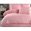 6 Pieces Valinor V5 Satin Double Duvet Cover Set 200 x 220 cm - Powder Pink