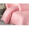 6 Pieces Valinor V5 Satin Double Duvet Cover Set 200 x 220 cm - Powder Pink