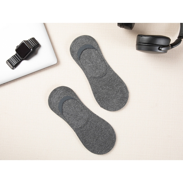 Everyday Cotton Men's Flats 2 Pack Socks - Anthracite