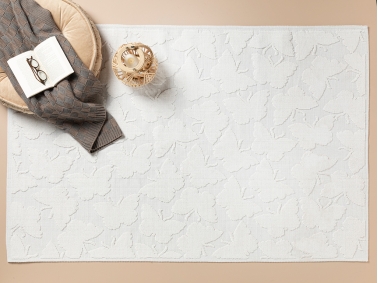 Butterfly Cotton Rug 80 x 150 Cm - White