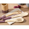 4 Pieces Lina Bamboo Serving Set 16 Cm - Plum