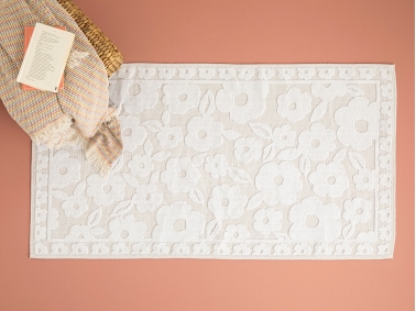 Poulla Cotton Rug 80 x 150 Cm - White