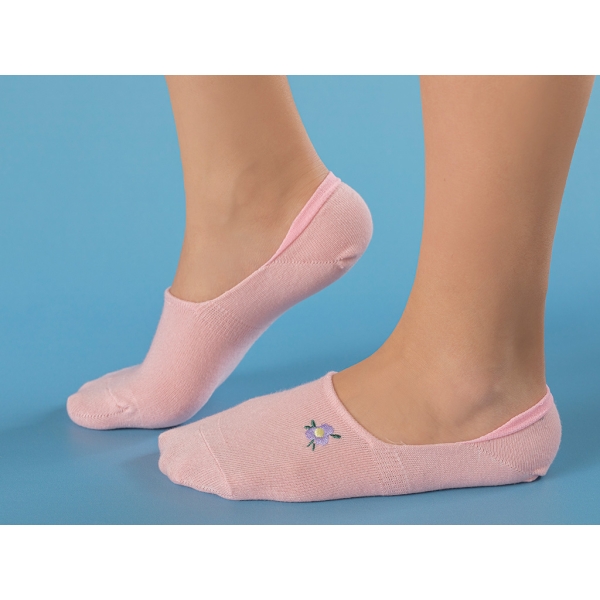 Mini Flower Cotton Women's Ballet Socks 36 - 40 - Pink
